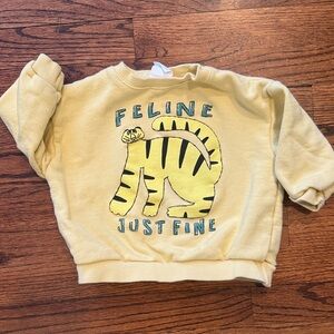 Zara toddler tiger sweatshirt